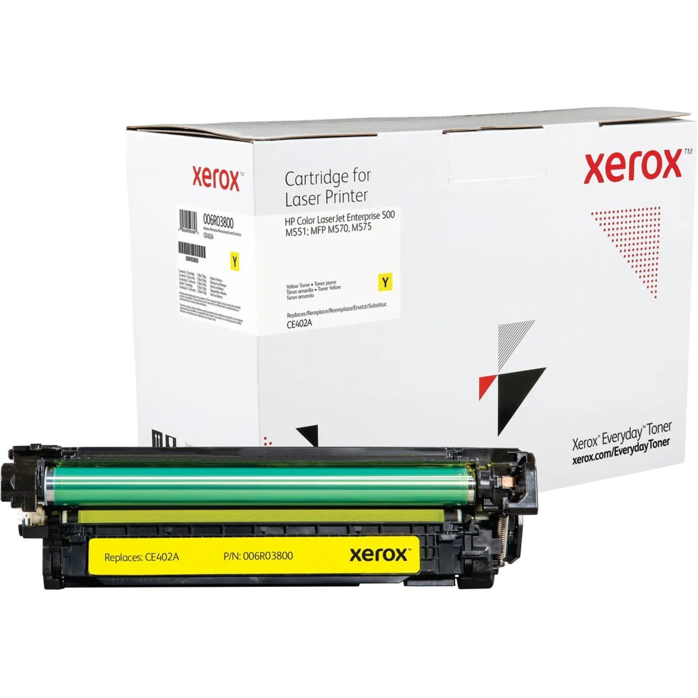 Xerox 006R03800 Toner Cartridge, Yellow, 6000 Pages Yield