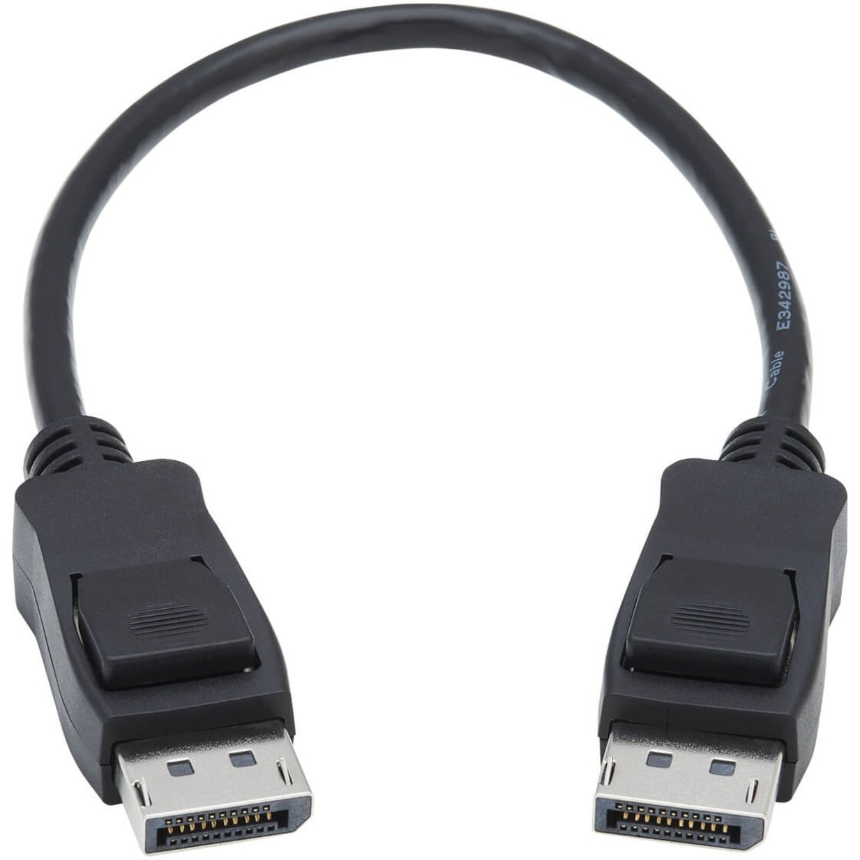 Καλώδιο Ήχου/Εικόνας DisplayPort P580-001-V4 της Tripp Lite 1 πόδι Σύνδεση & Αναπαραγωγή 32 Gbit/s 7680 x 4320 Μαύρο