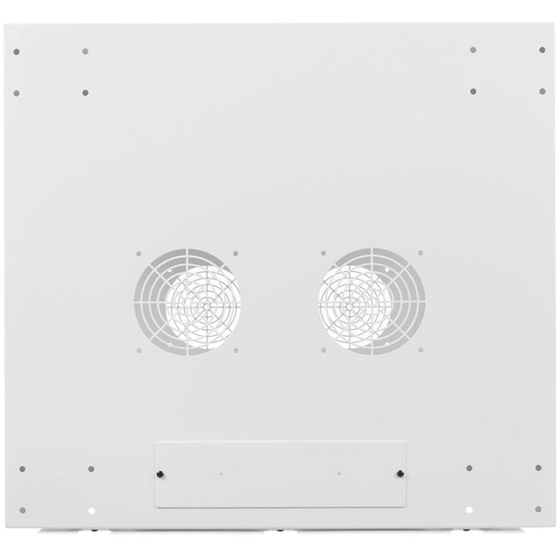 Top panel view showing dual fan mount locations