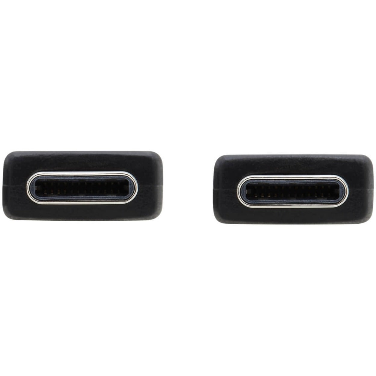 Tripp Lite U420-003-G2-FL Platte USB-C naar USB-C kabel M/M Zwart 3 ft. Opladen Flexibel Knoopvrij