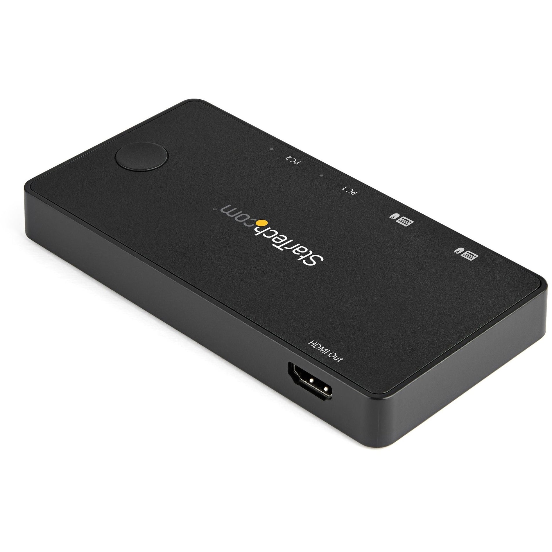 StarTech.com SV211HDUC 2 Ports Commutateur KVM USB C 4K 60Hz HDMI Commutateur KVM Compact UHD Bureau avec Câbles USB Type C