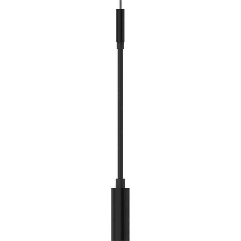 Vertical profile view of Belkin adapter showing slim design