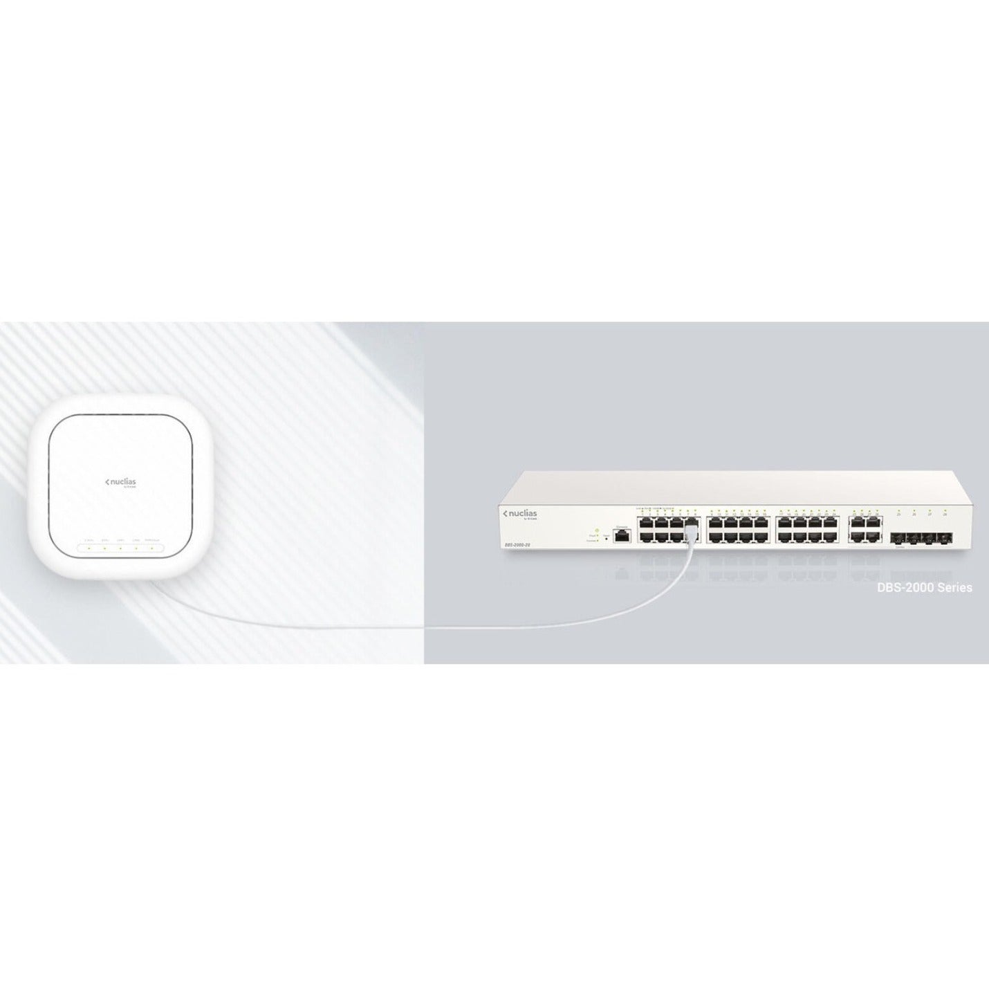 D-Link DBA-2720P Punto de acceso en la nube de negocios Nuclias AC2200 Wave2 Ethernet Gigabit Banda Tri 2.08 Gbit/s. Marca: D-Link