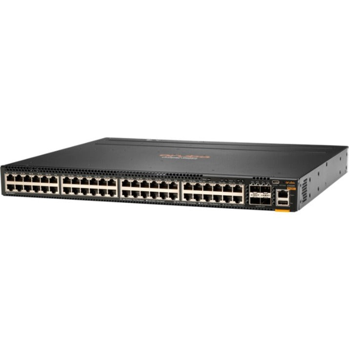 Aruba 6300M 48-port 1GbE and 4-port SFP56 Power-to-Port 2 Fan Trays 1 PSU Bundle, Layer 3 Switch