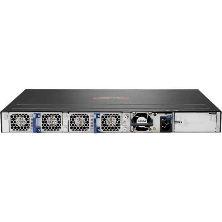 Aruba 6300M 48-port 1GbE and 4-port SFP56 Power-to-Port 2 Fan Trays 1 PSU Bundle, Layer 3 Switch