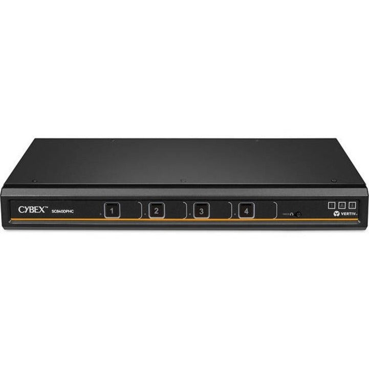 أفوسنت SC840DPHC-400 سيبكس SC800 KVM آمن، 4 مداخل عرض عالمي DisplayPort، USB-C، معتمد NIAP v4.0