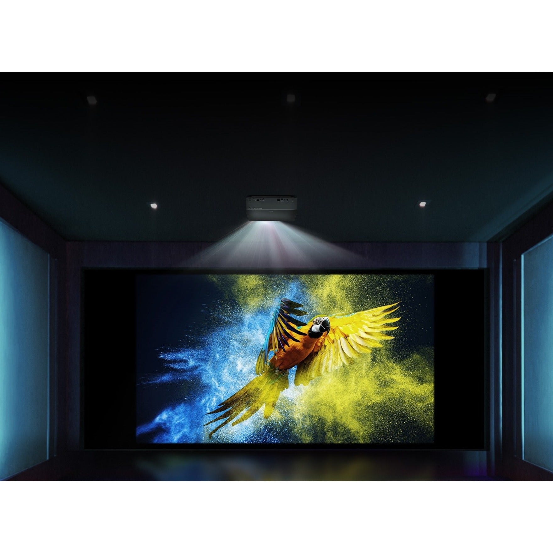 LG HU70LAB CineBeam 4K UHD LED Smart Home Theater Projector, Ceiling  Mountable, Black