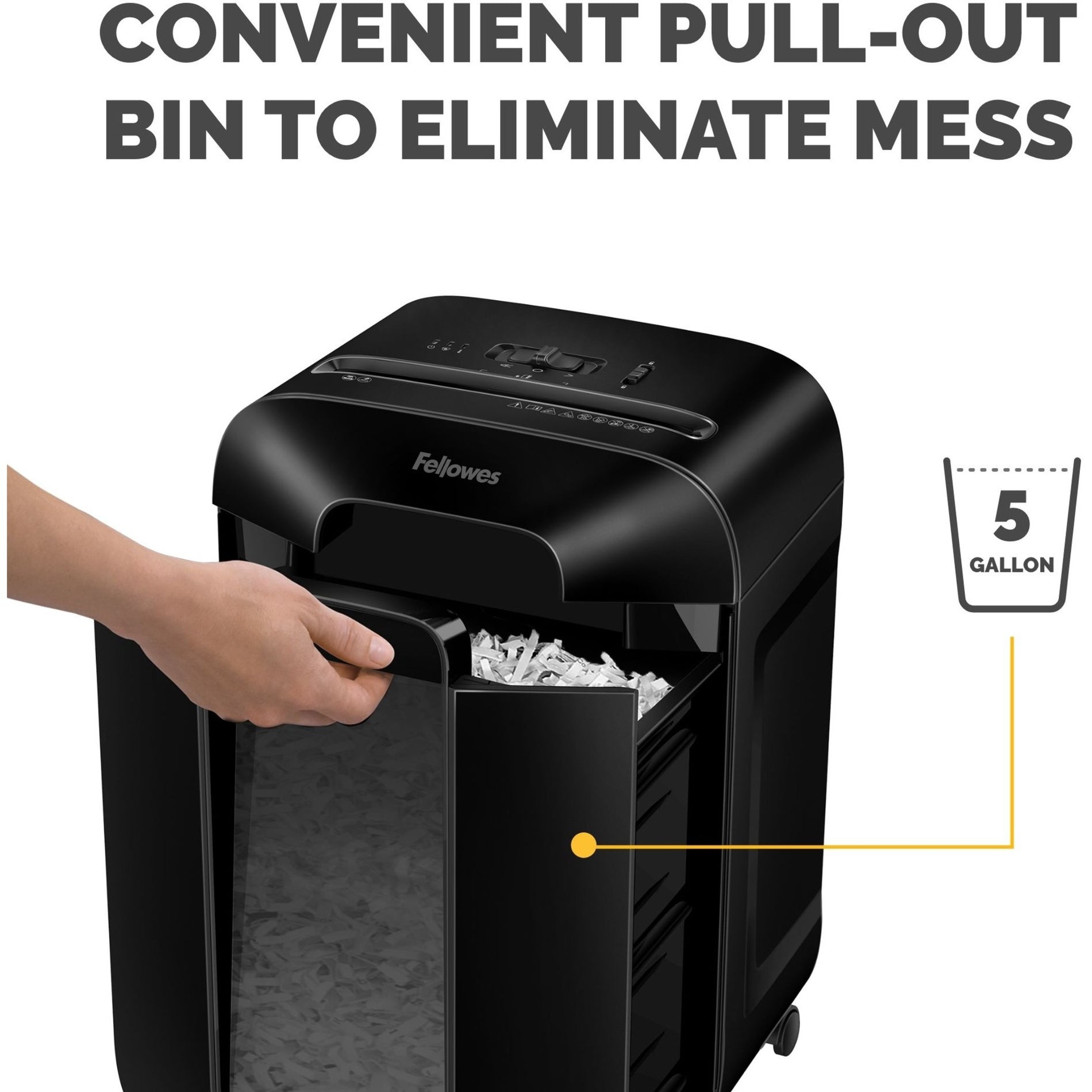 Fellowes 4400401 LX85 Kreuzschnitt-Shredder SafeSense leiser Betrieb Sicherheitsstufe P-4 12 Blatt Schneidleistung