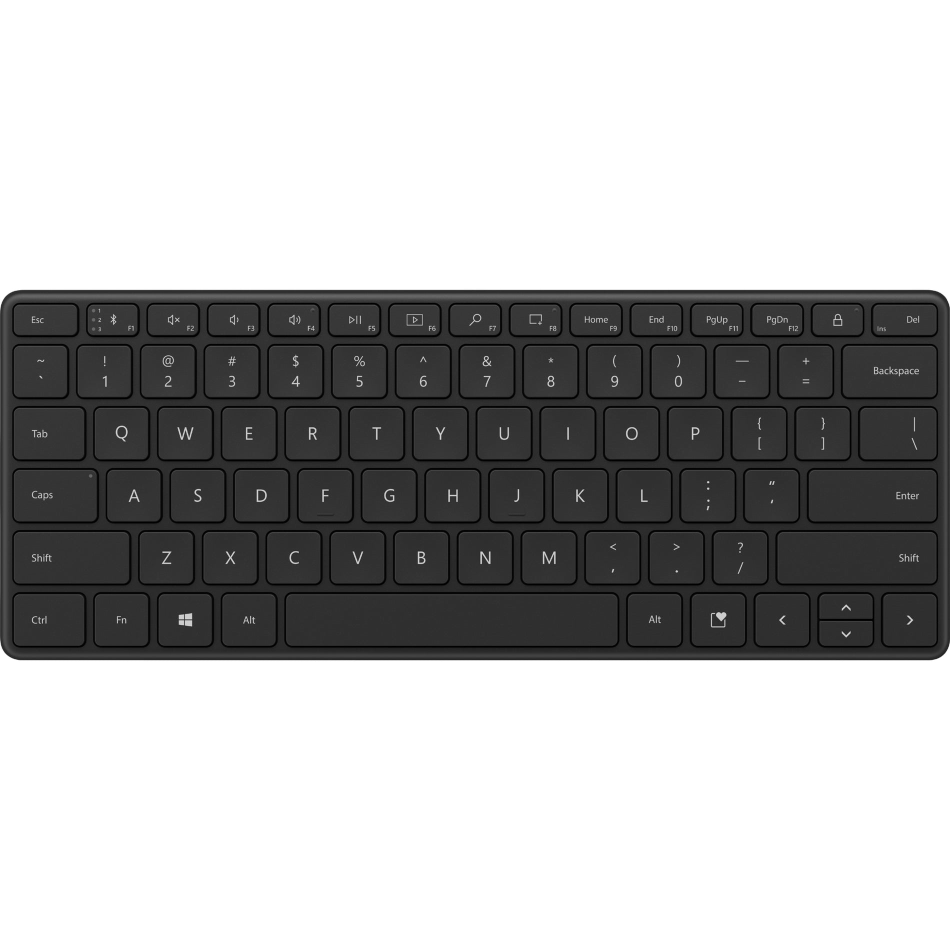 Microsoft 21Y-00001 Designer Compact Keyboard, Bluetooth 5, Emoji, Screen Snipping, Slim