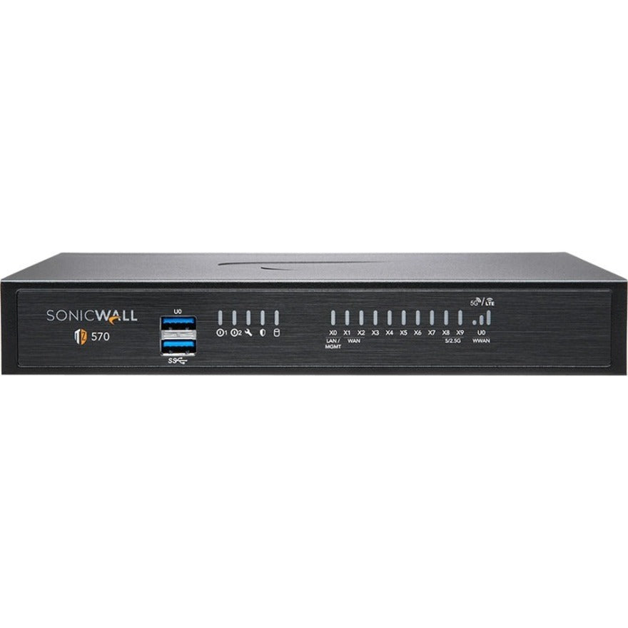 SonicWall 02-SSC-5687 TZ570 Network Security/Firewall Appliance, 8 Ports, 3 Year Warranty