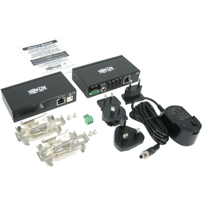 Complete B203-104-IND kit including units, power supplies, mounting hardware, and accessories