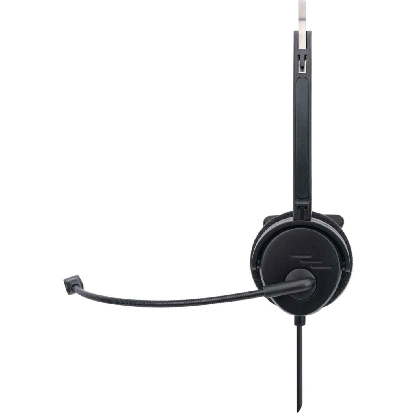 Manhattan 179867 Mono USB Headset, Lightweight, Hands-free, Adjustable Microphone