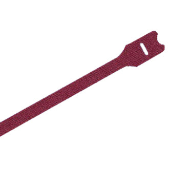 Panduit HLTP2I-X12 Hook and Loop Cable Ties, Pack of 10, Maroon Nylon