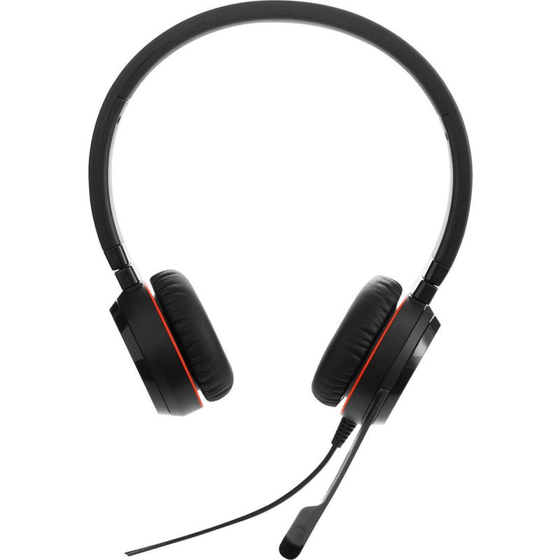 Side view of Jabra EVOLVE 30 II headset showing padded headband and ear cushions