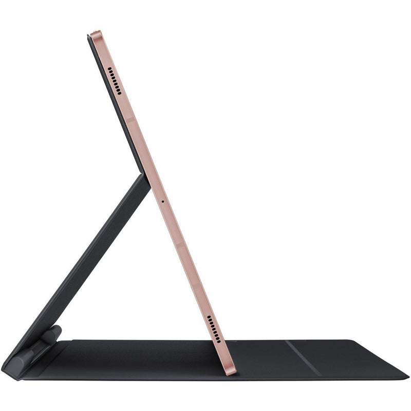 Side view of Galaxy Tab S7 with kickstand showing adjustable viewing angle