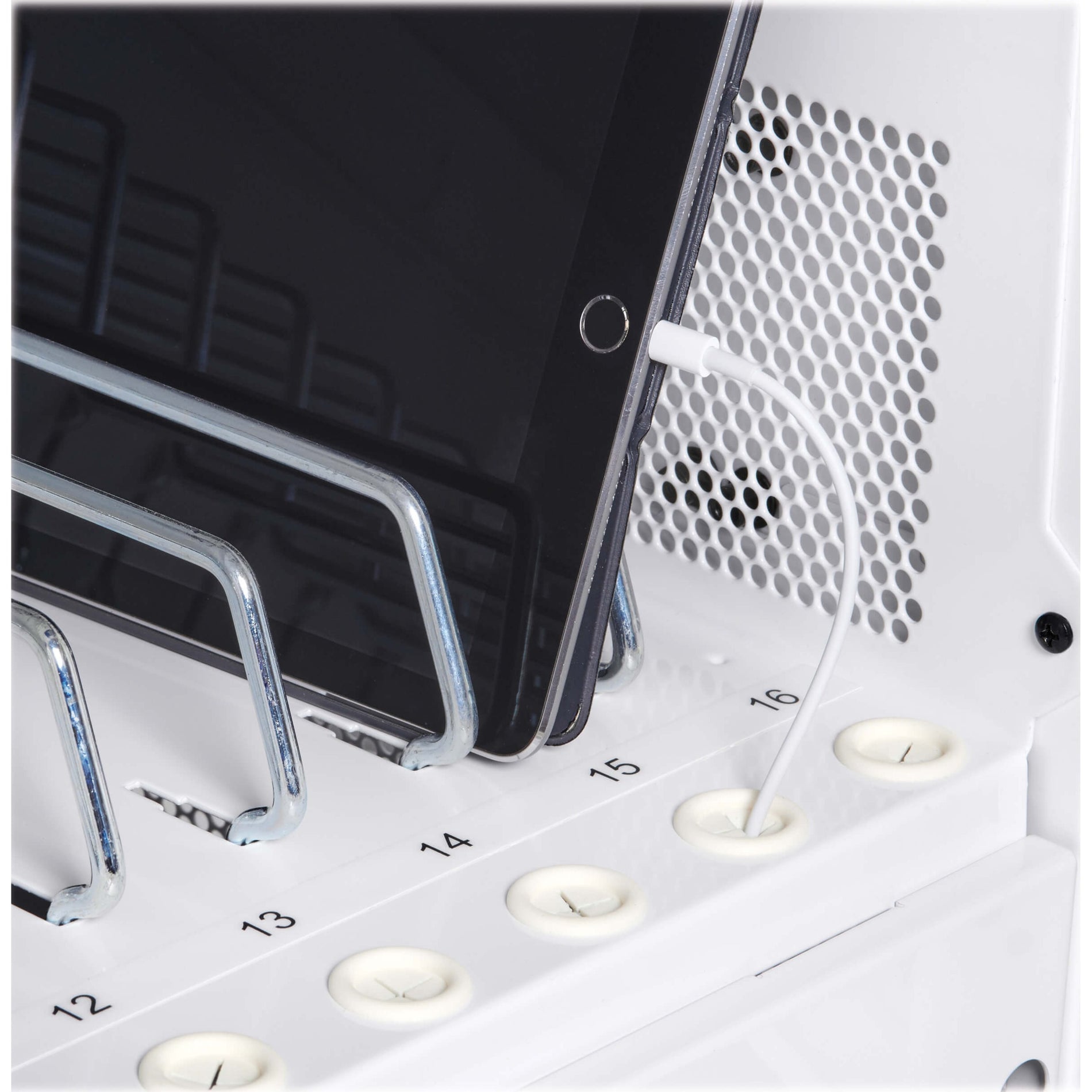 Detail of numbered device slots and USB charging ports-alternate-image10