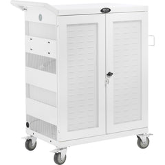 Tripp Lite CSC32ACWHG Hospital-Grade 32-Device UV Charging Cart Weiß Non-marring Wheel Antibakteriell Diebstahlschutz Kabelmanagement