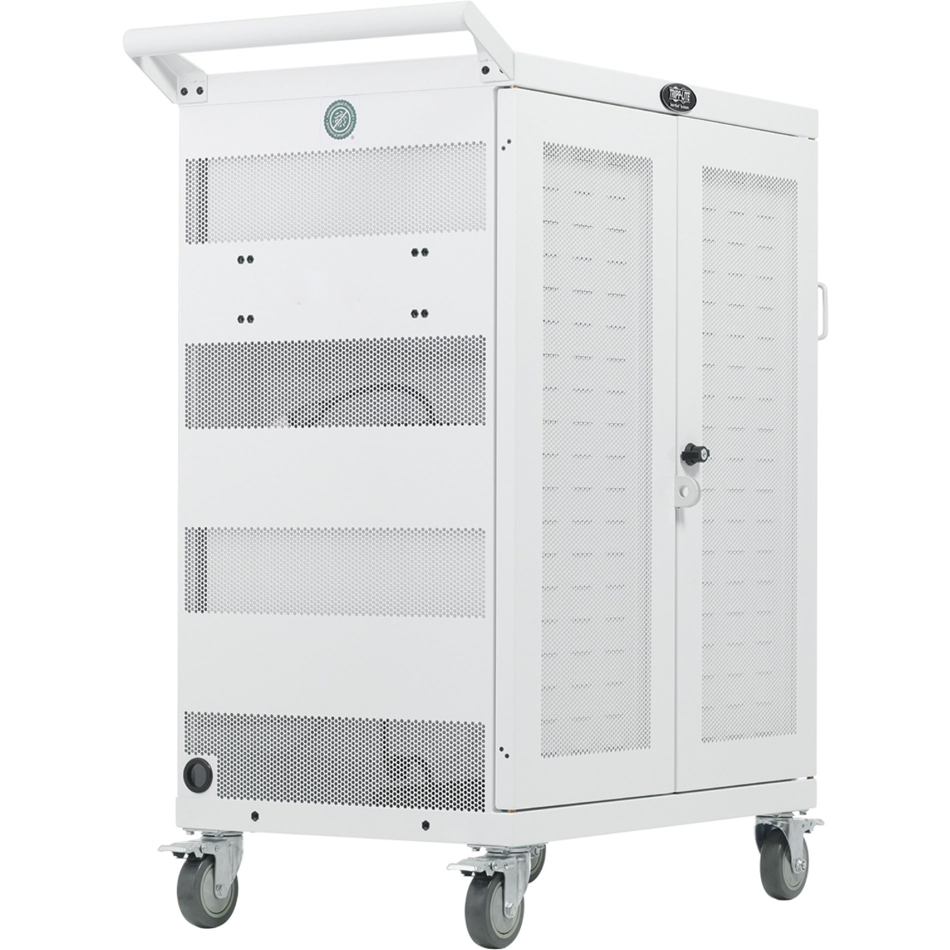 Tripp Lite CSC32ACWHG Hospital-Grade 32-Device UV Charging Cart Weiß Non-marring Wheel Antibakteriell Diebstahlschutz Kabelmanagement