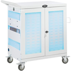 Tripp Lite CSC32USBWHG Hospital-Grade 32-Device UV Charging Cart Weiß Griffgriff Antibakteriell Kabelmanagement