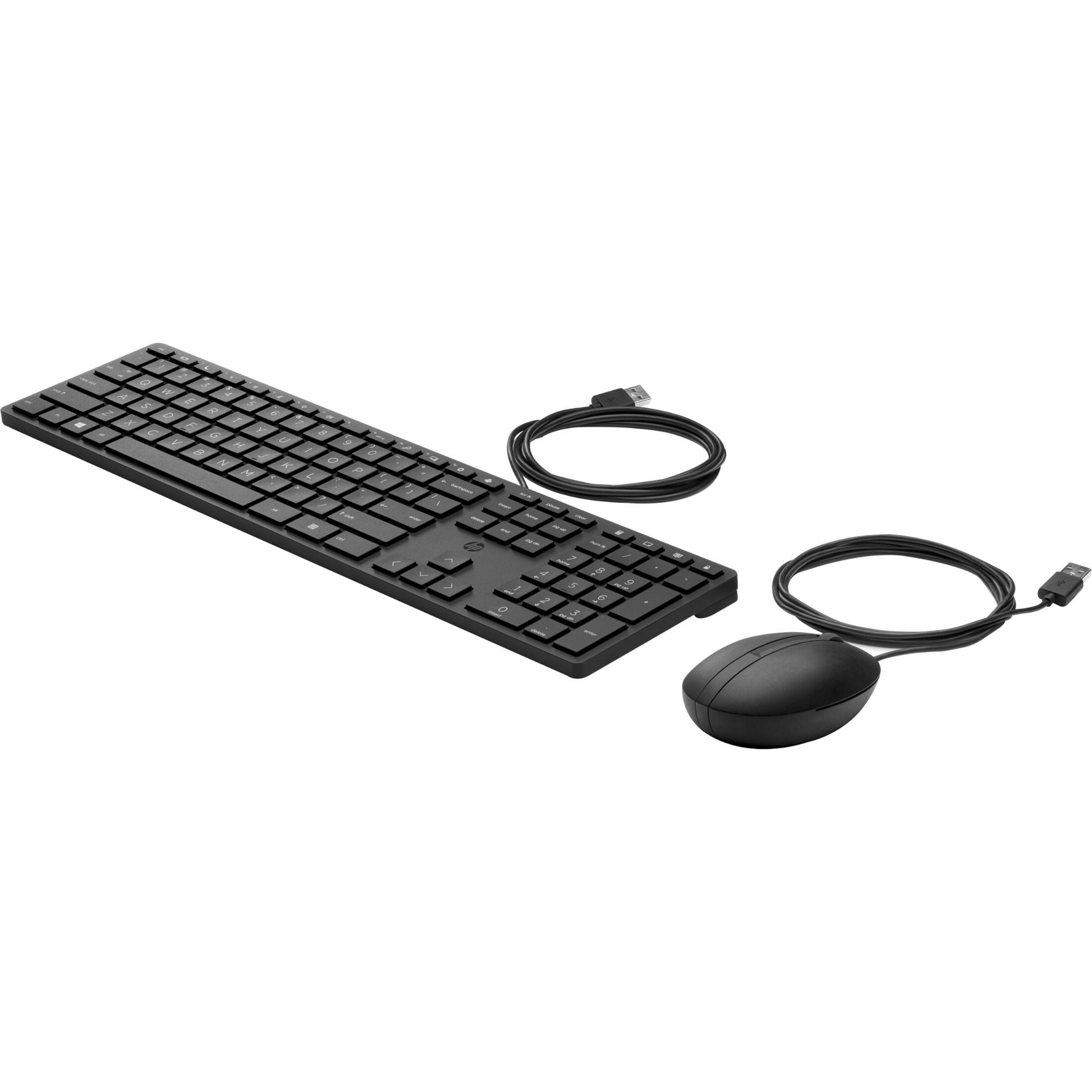 HP Wired Desktop 320MK Mouse and Keyboard, USB Connectivity, Windows 11 and Windows 10 x64 Compatible