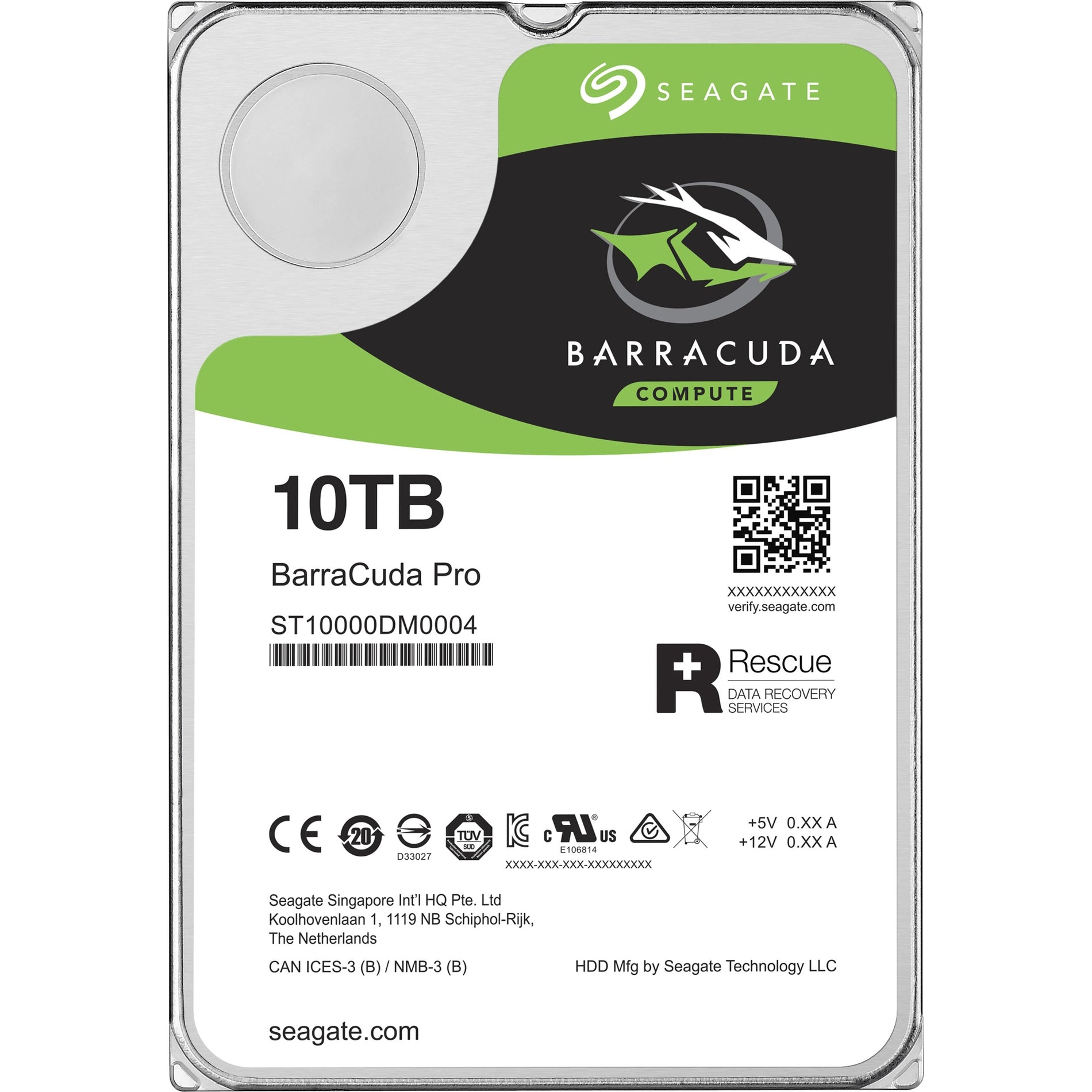 Seagate-IMSourcing ST10000DM0004 BarraCuda Pro Hard Drive 10TB 7.2K 6G 256M 3.5IN