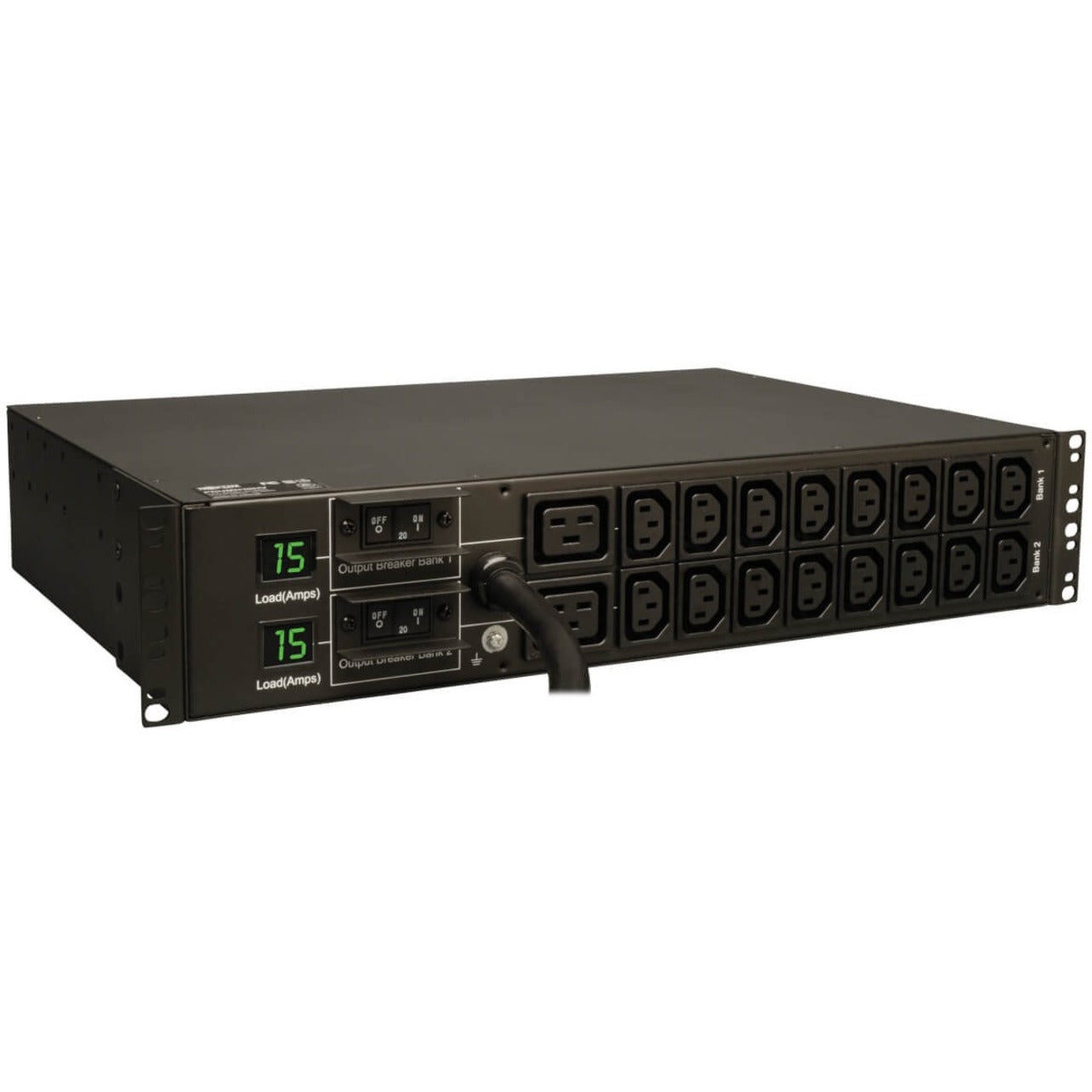 Tripp Lite PDUMH30HV6 PDU METERED 16 C13 2 C19 208/240V 2URM 18-Outlets Power Distribution Unit