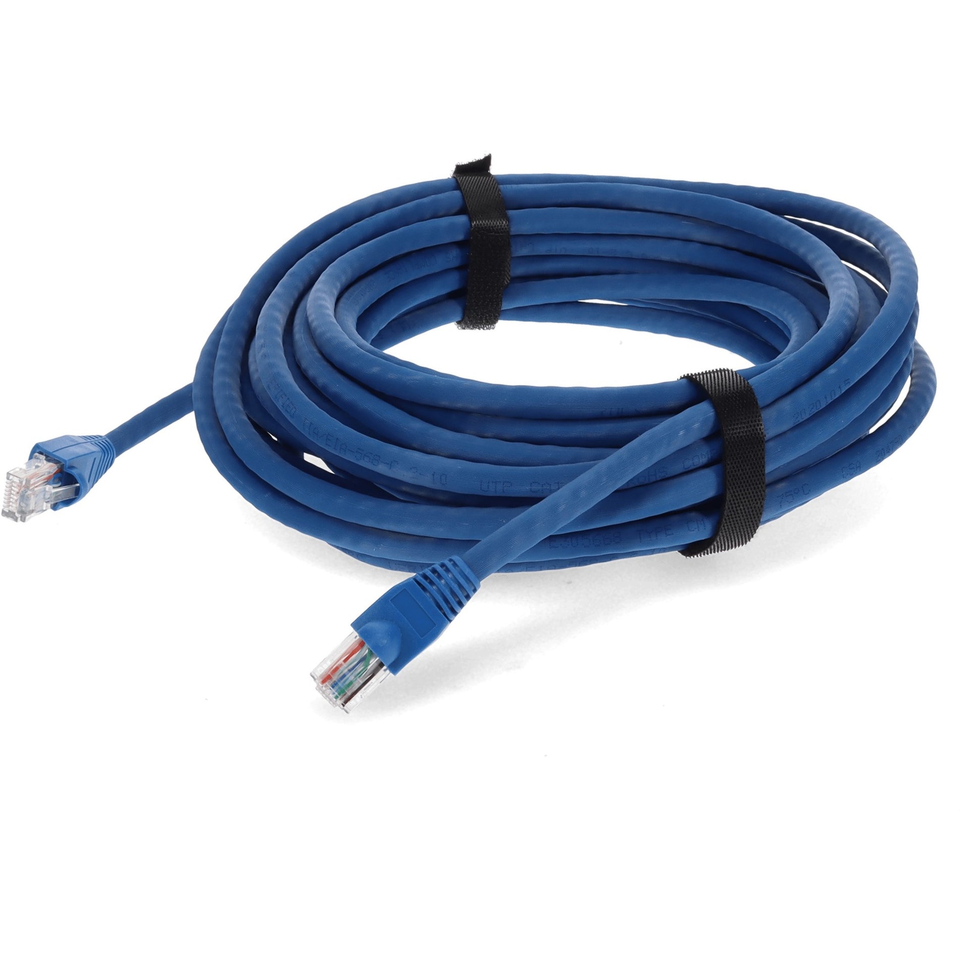 AddOn ADD-30FCAT6A-BE-25PK Cat.6a UTP Patch Network Cable 30 ft 10 Gbit/s Blue Adicionar ADD-30FCAT6A-BE-25PK Cat.6a UTP Patch Cable de Rede 30 pés 10 Gbit/s Azul