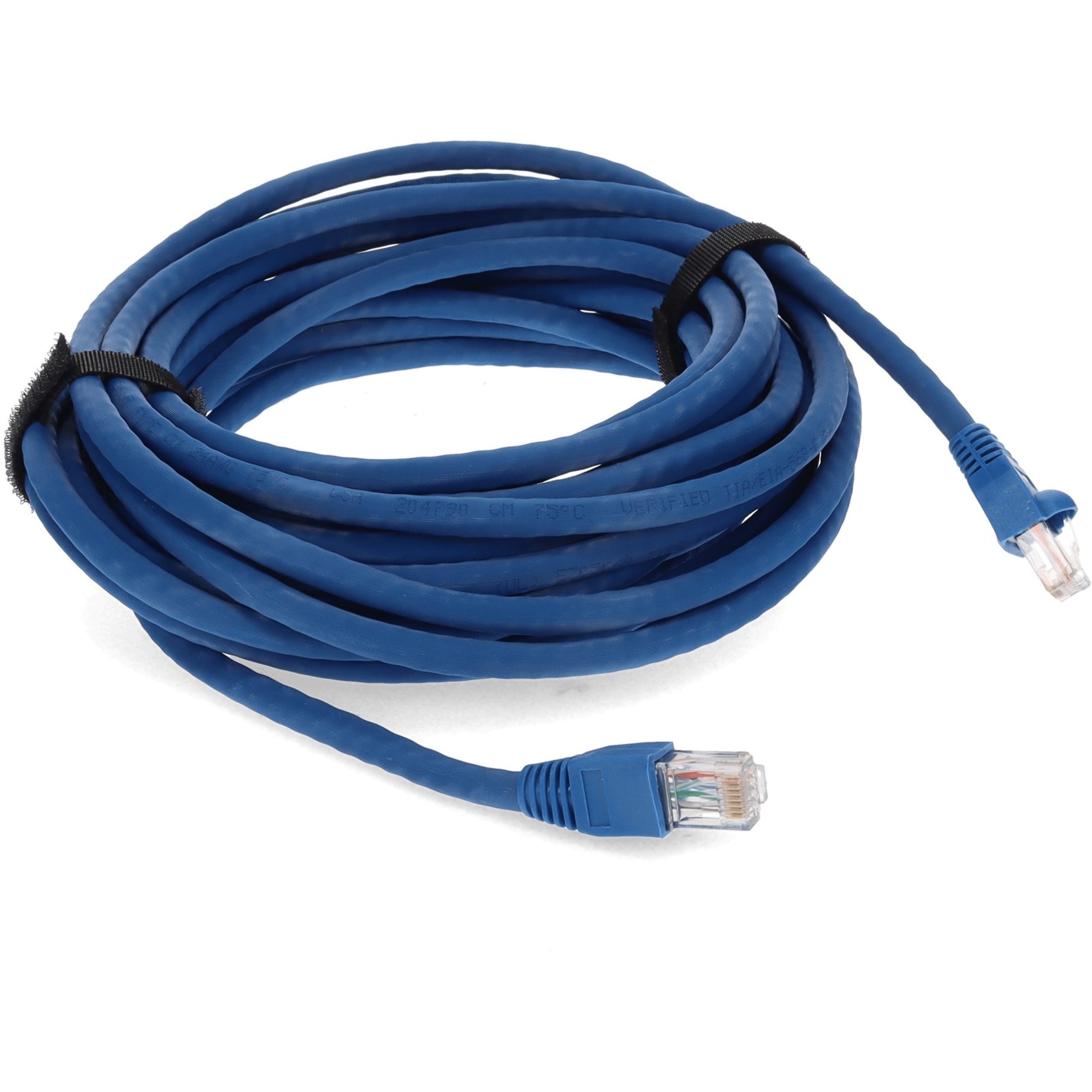 AddOn ADD-30FCAT6A-BE-25PK Cat.6a UTP Patch Network Cable 30 ft 10 Gbit/s Blue Adicionar ADD-30FCAT6A-BE-25PK Cat.6a UTP Patch Cable de Rede 30 pés 10 Gbit/s Azul