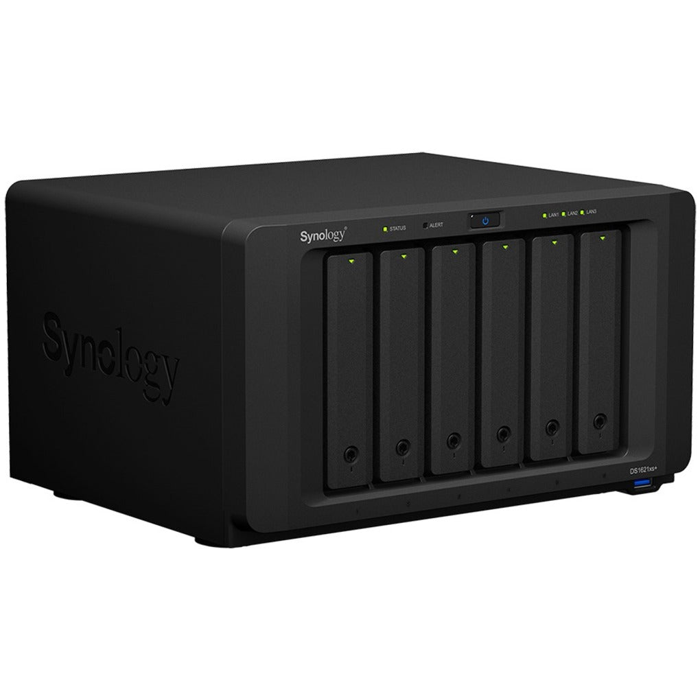 Synology DS1621XS++ DiskStation, Quad-core Xeon D-1527, 8GB DDR4, 10GbE, 6-Bay NAS Storage System