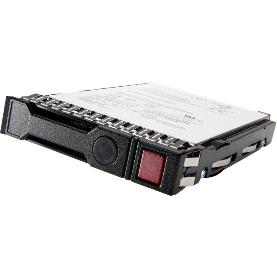 HPE MSA 1.92TB SAS SSD in black drive carrier with red status indicator, showing hot-plug capability-alternate-image1