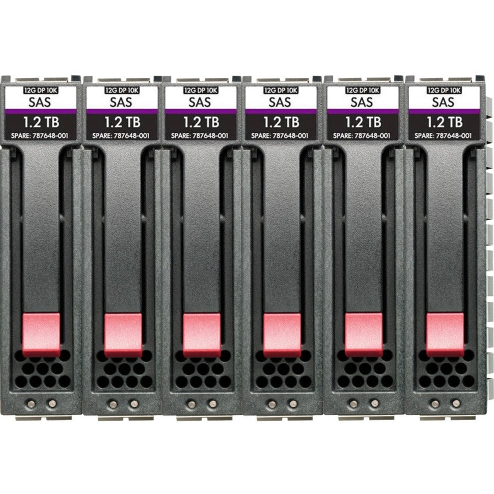 HPE R0Q64A MSA 5.4TB SAS 12G Enterprise 15K SFF (2.5in) M2 3yr Wty 6-pack HDD Bundle, 900 GB Hard Drive