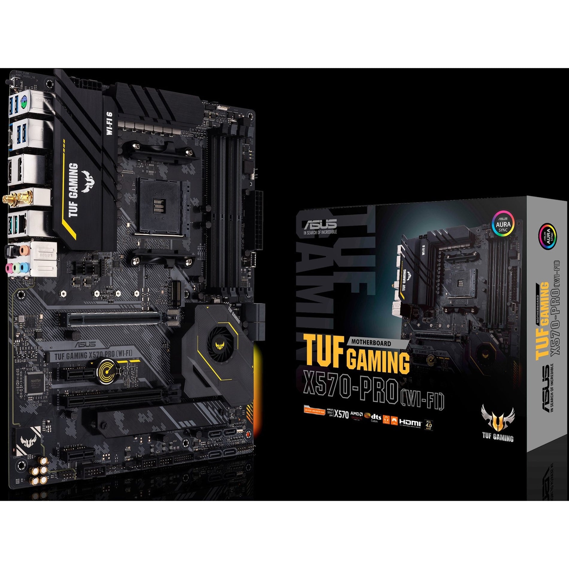 TUF GAMING X570-PRO (WI-FI) Desktop Motherboard - AMD X570 Chipset - Socket AM4 - ATX