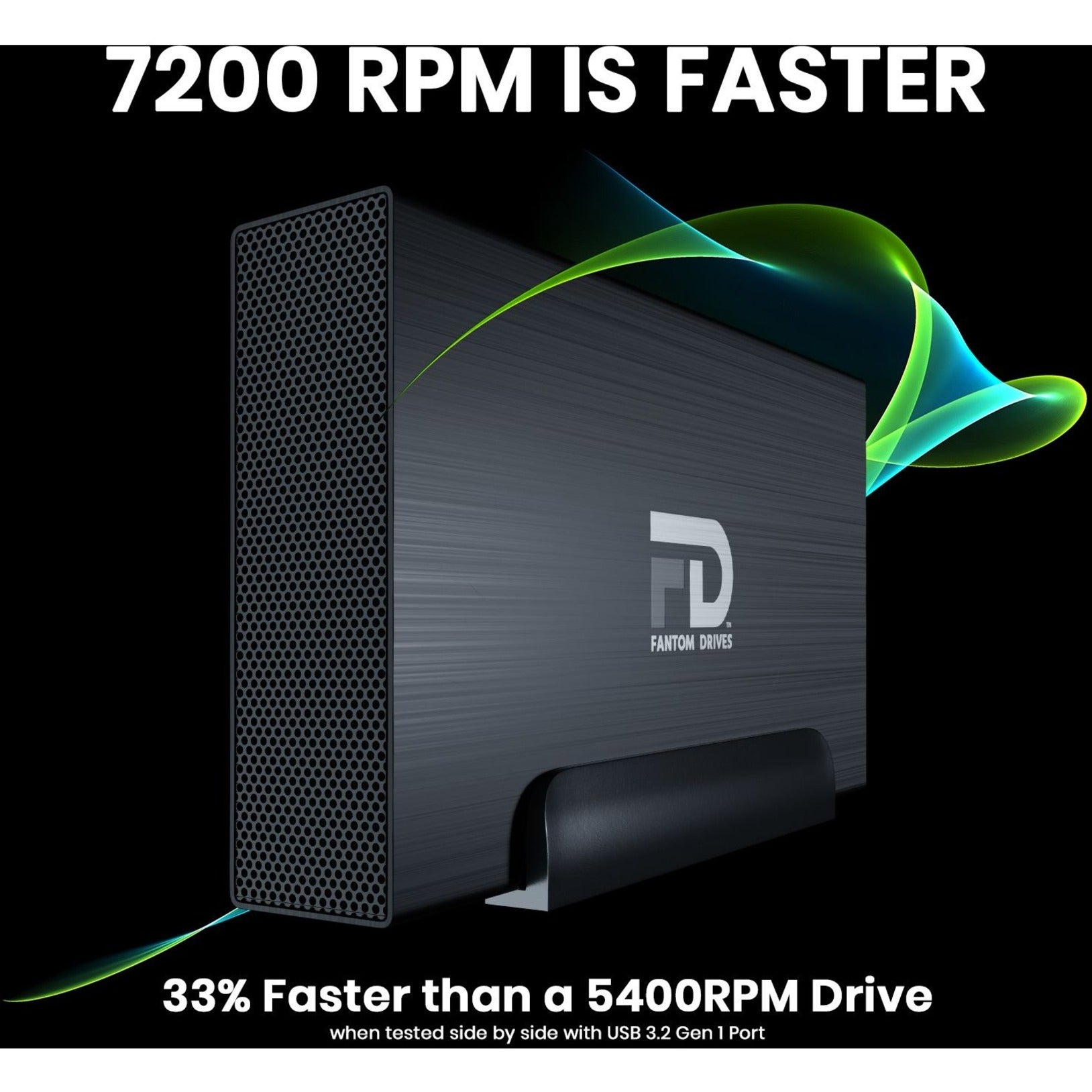 Fantom Drives GF3B18000UP GForce 3 Pro External Hard Drive, 18TB, USB 3.0, 7200RPM, Black