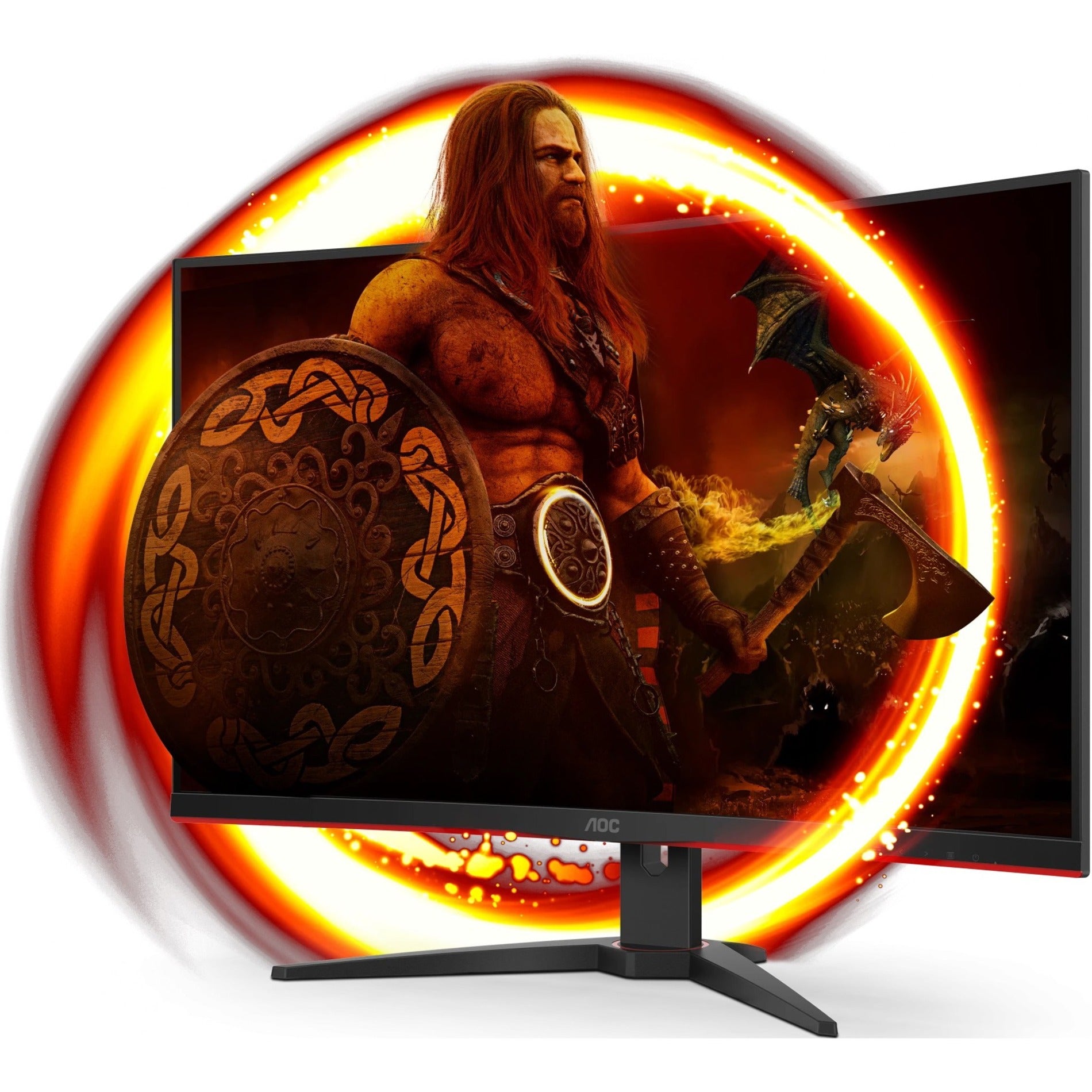 Monitor de juego curvo AOC C32G2E 31.5" Full HD 165Hz Tasa de actualización FreeSync Rojo/Negro. Marca: AOC. Traducir marca: AOC - Art of Colors.