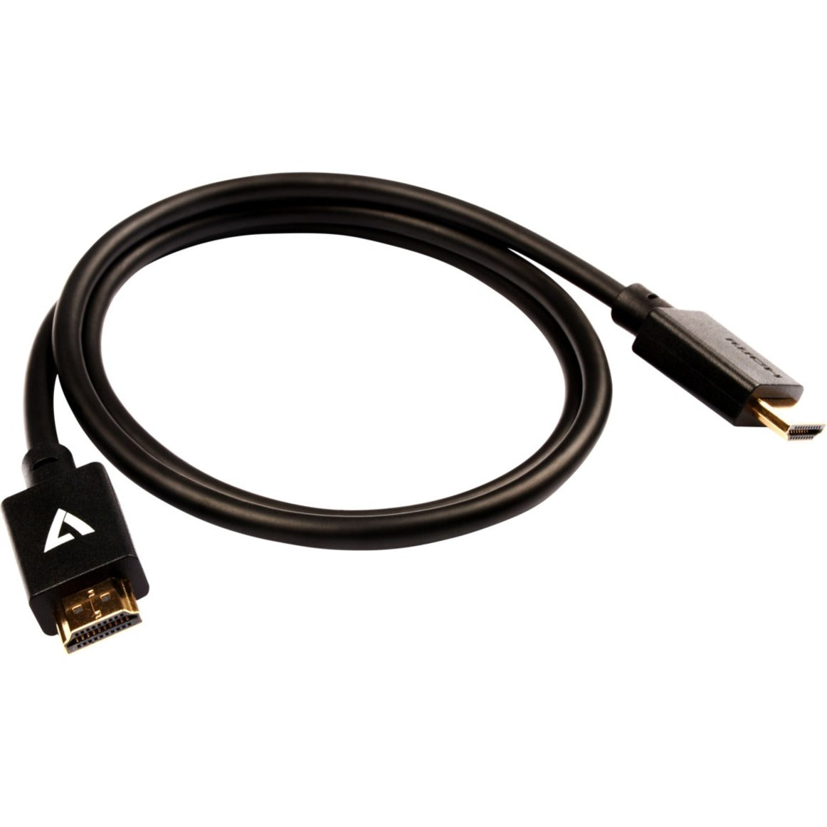 V7 V7HDMIPRO-1M-BLK Black Video Cable Pro HDMI Male to HDMI Male 1m 3.3ft, EMI/RF Protection, Corrosion Resistant, Strain Relief, Plug & Play