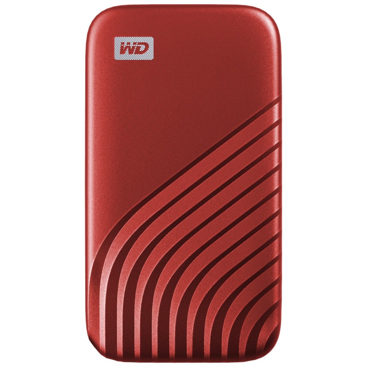 WD My Passport Portable External SSD, 2TB, 1050MB/s Read, 1000MB/s Write, USB 3.2 Type-C, 256-bit Encryption, Mac Compatible, Red - WDBAGF0020BRD-WESN (5 Year Warranty)