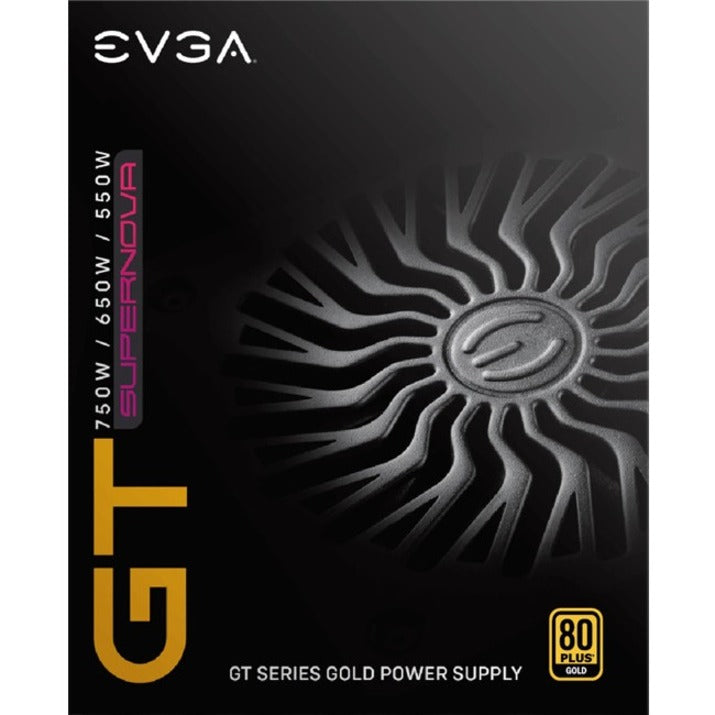 EVGA 220-GT-0750-Y1 SuperNOVA 750 GT Power Supply, 750W, 80 Plus Gold, Modular