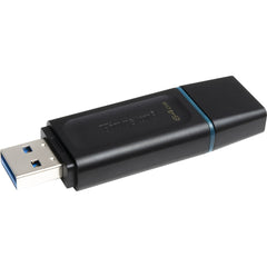 キングストン DTX/64GB データトラベラー エクソディア 64GB USB 3.2（Gen 1）フラッシュドライブ、軽量、ティールとブラック   Kingston - キングストン