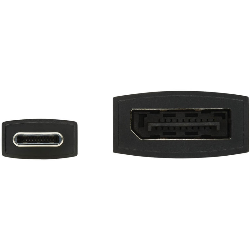 Detailed view of USB-C and DisplayPort connector interfaces showing gold contacts