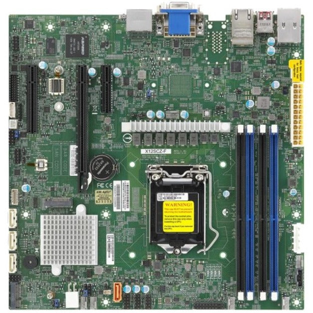 Supermicro MBD-X12SCZ-F-B X12SCZ-F Desktop Motherboard, W480 DDR4 IPMI MATX M2 VGA/DP 2XGBE 4XSATA3 10PACK