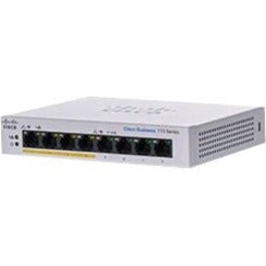 Cisco CBS110-8PP-D-NA 110 Ethernet Switch, 8 Ports, Gigabit Ethernet, PoE, 32W PoE Budget