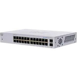 Cisco CBS110-24T-NA 110 Ethernet Switch, 24 Port Gigabit Network, Power Supply Included