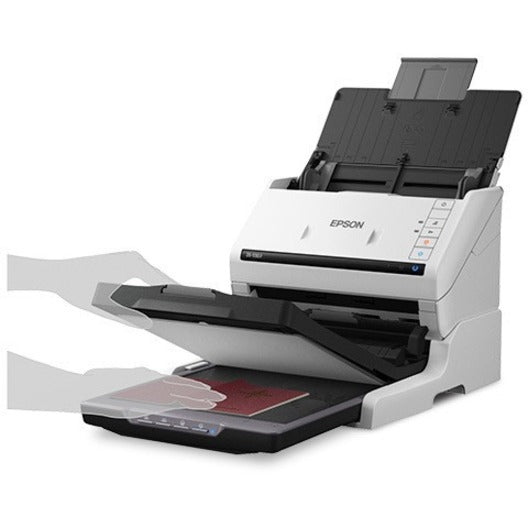 Side view of Epson DS-530 II showing document protection features