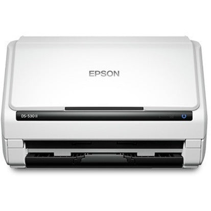 Front view of Epson DS-530 II scanner showing compact design