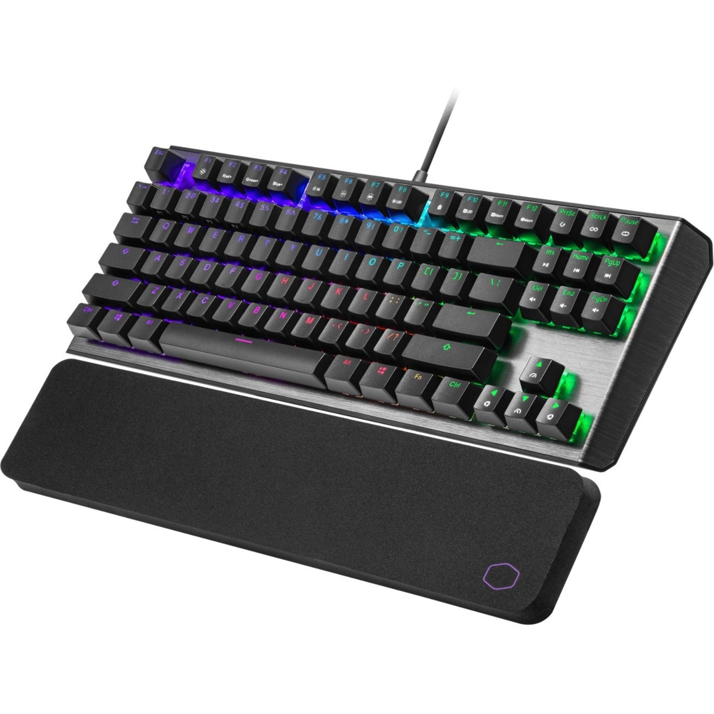 Cooler Master CK-530-GKTL1-US CK530 V2 Gaming Keyboard, Mechanical, Customizable Backlighting, Built-in Memory, Wrist Rest