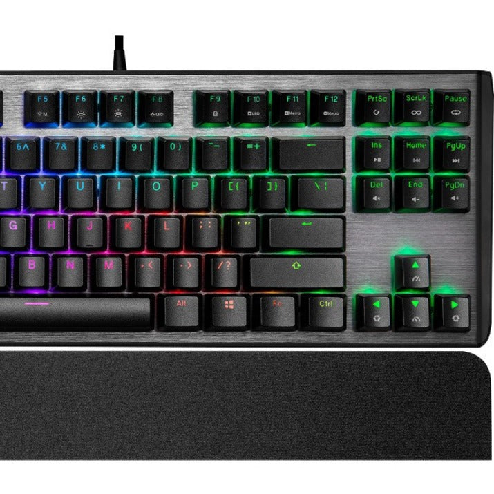 Cooler Master CK-530-GKTL1-US CK530 V2 Gaming Keyboard, Mechanical, Customizable Backlighting, Built-in Memory, Wrist Rest