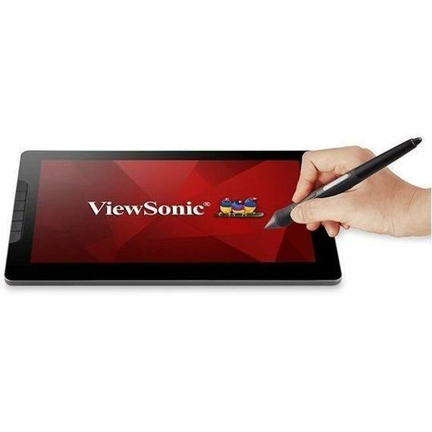 Hand demonstrating pen input on ViewSonic ID1330 display