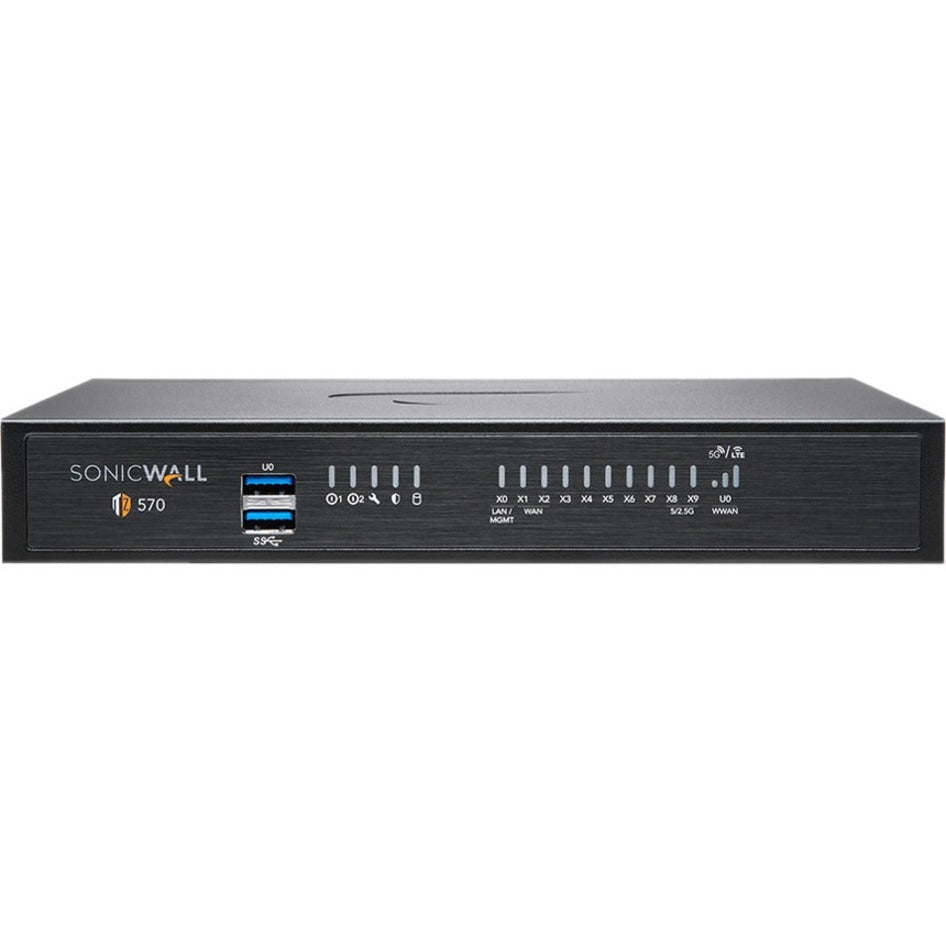 SonicWall 02-SSC-5683 TZ570P Network Security/Firewall Appliance, TotalSecure Advanced Edition, 1 Year Warranty