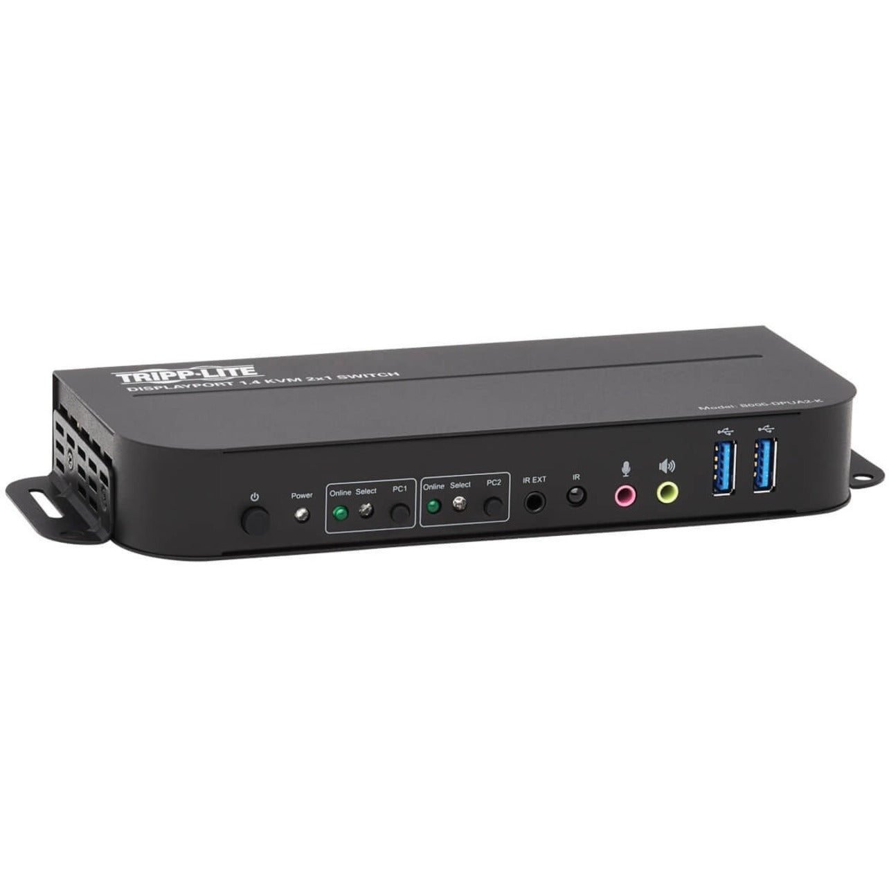 Tripp Lite B005-DPUA2-K 2-Port Commutateur DisplayPort/USB KVM Résolution 4096 x 2160 Garantie de 3 ans