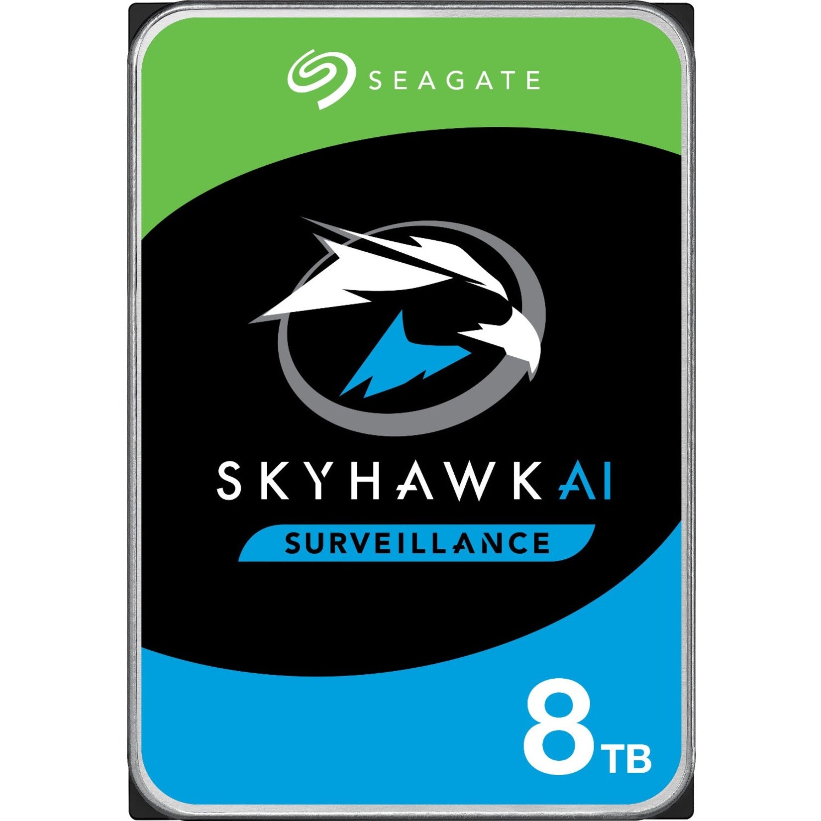 سيجيت ST8000VE001 سكايهوك AI 8 تيرابايت هارد درايف، تخزين مراقبة 24/7 العلامة التجارية: Seagate
